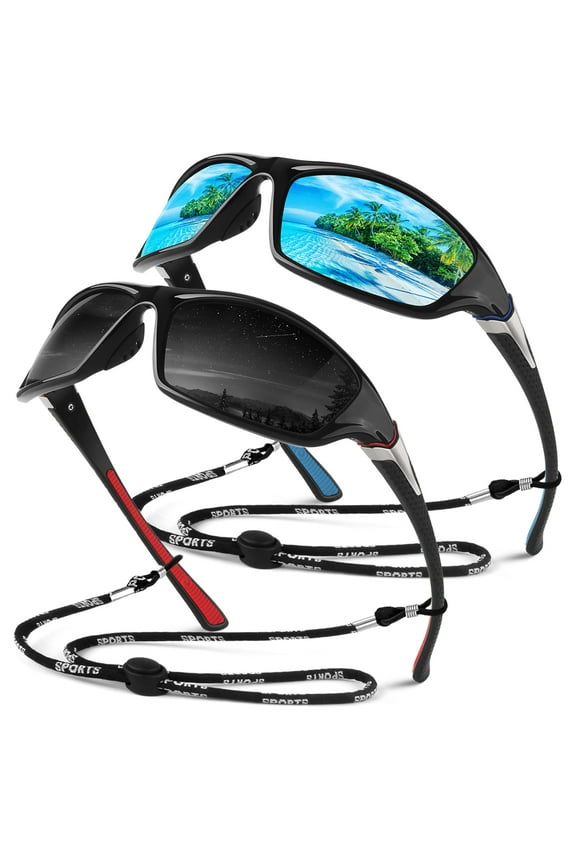 Polarized Sports Sunglasses for Men Women, Fishing Driving Outdoor Shades