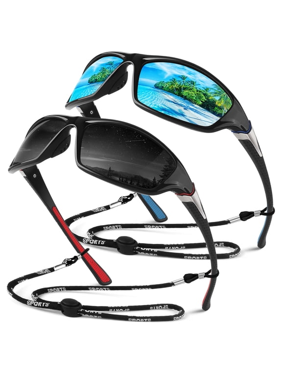 Polarized Sports Sunglasses for Men Women, Fishing Driving Outdoor Shades