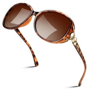 Sunier Retro Oversized Butterfly Polarized Tortoise Women Sunglasses Elegant Ladies Shades
