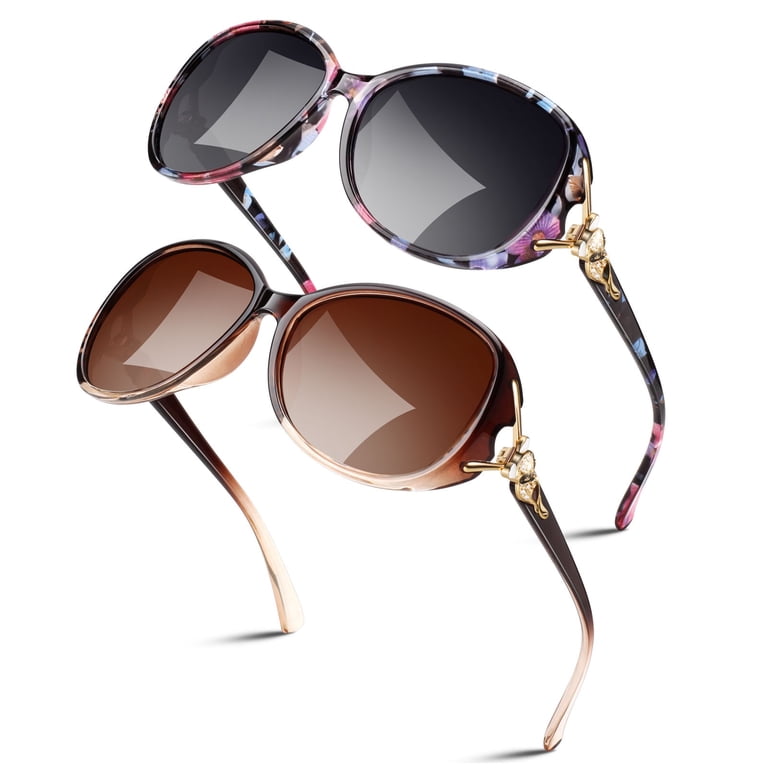 HD POLARIZED OVERSIZED RETRO SUNGLASSES JM Vintage Oversized Square Polarized Sunglasses for Women  main image 4
