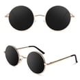 thumbnail image 1 of Sunier Round Sunglasses Retro 70s Polarized Hippie Lennon Metal Frame Men Women, 1 of 9