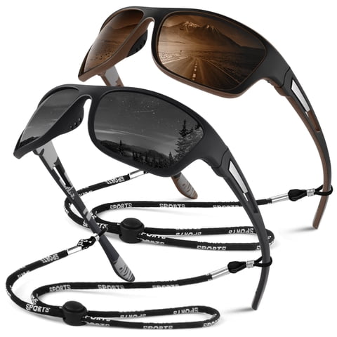 Sunier Sports Polarized Sunglasses for Fishing Cycling Driving  100% UV Protection