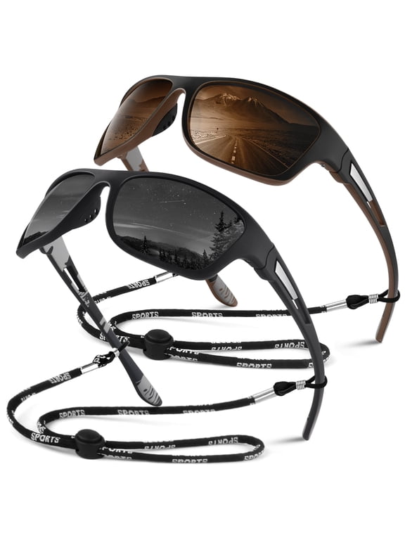 Sports Polarized Sunglasses for Fishing Cycling Driving 100% UV Protection