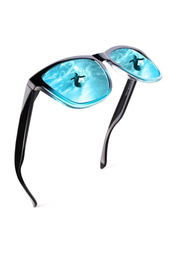 Vintage Polarized Sunglasses Stylish Gradient Frame for Young Women and Men