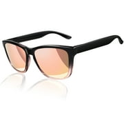 Vintage Polarized Sunglasses Stylish Gradient Frame for Young Women and Men