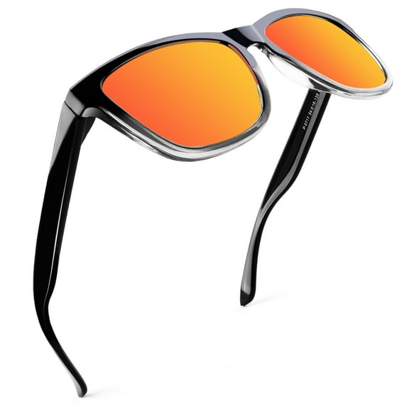 Sunier Vintage Polarized Sunglasses Stylish Gradient Frame for Young Women and Men