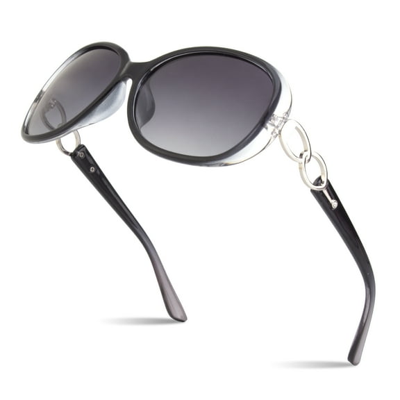 Sunier Women's Oversized Polarized Sunglasses Butterfly Shades for Driving