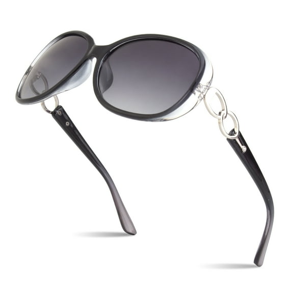 Sunier Women's Oversized Polarized Sunglasses Butterfly Shades for Driving