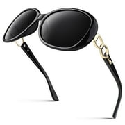 Women's Oversized Polarized Sunglasses Butterfly Shades for Driving