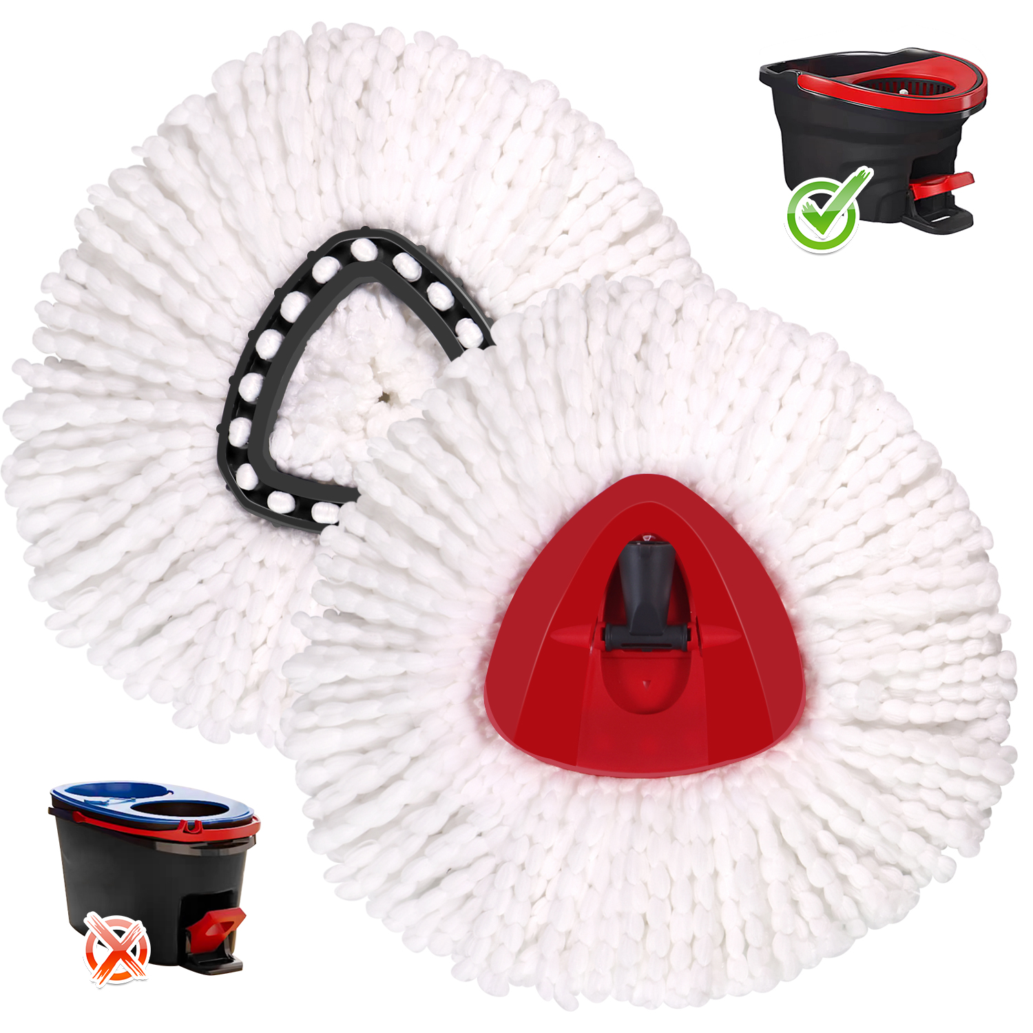 Bestnifly Wall Cleaner Mop with Long Handle,Baseboard Cleaner ,with