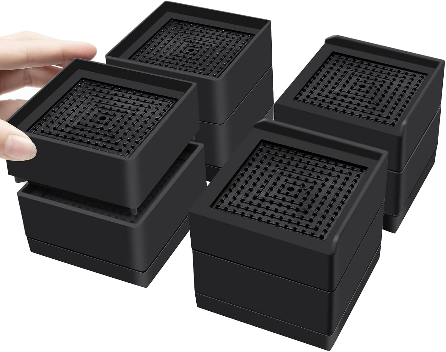 Sunifier Small Adjustable Bed Risers 3 inches , Furniture Risers for ...