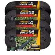 Sunifier Soaker Hoses 25 FT 4 Pack for Garden Beds,Linkable Drip Irrigation Hose Save 80% Water, Garden Soaker Hoses with Heavy Duty & Easy to Install