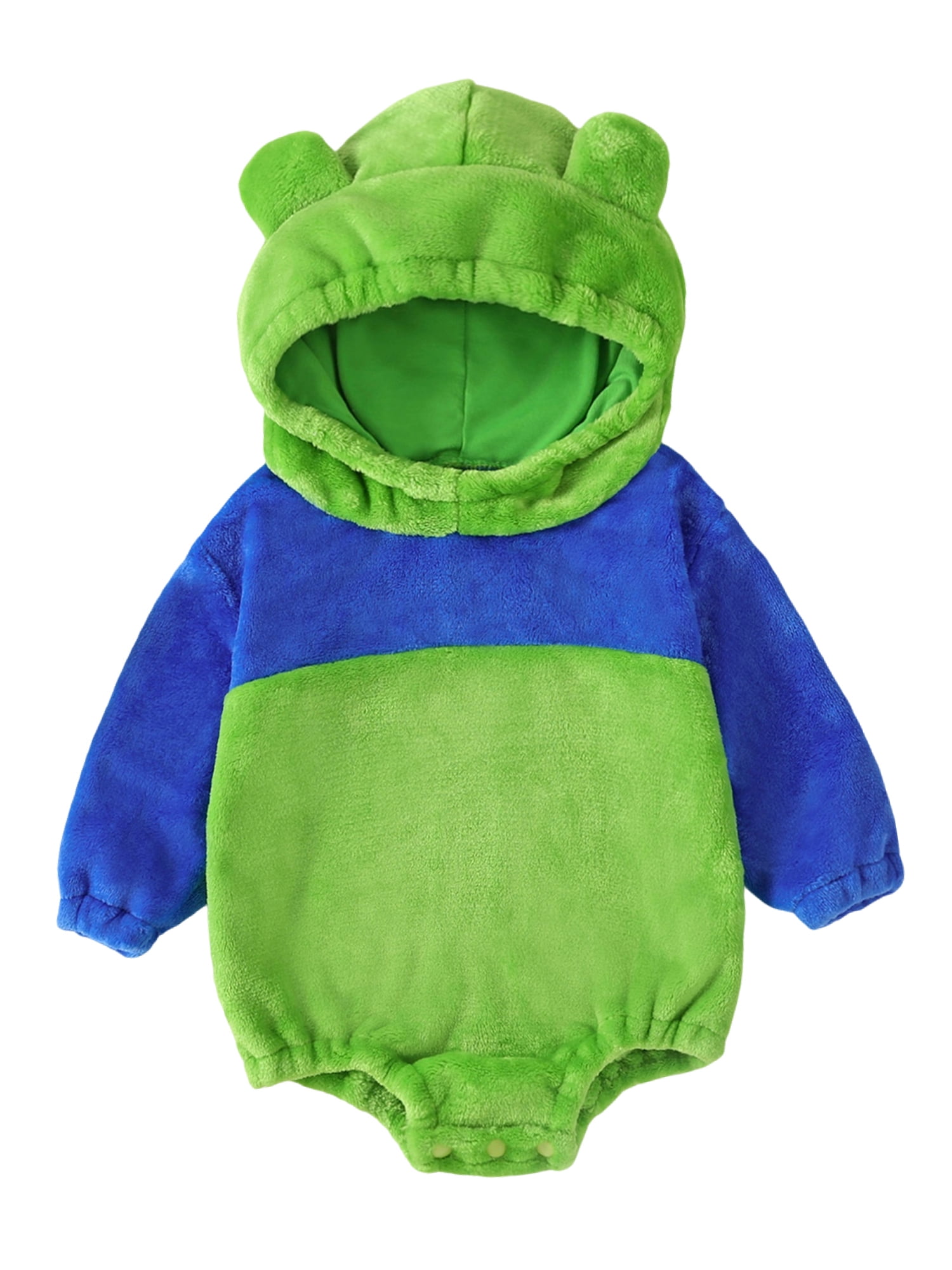 Sunisery 024Months Baby Romper Long Sleeve Hooded Fall Bodysuit Animal