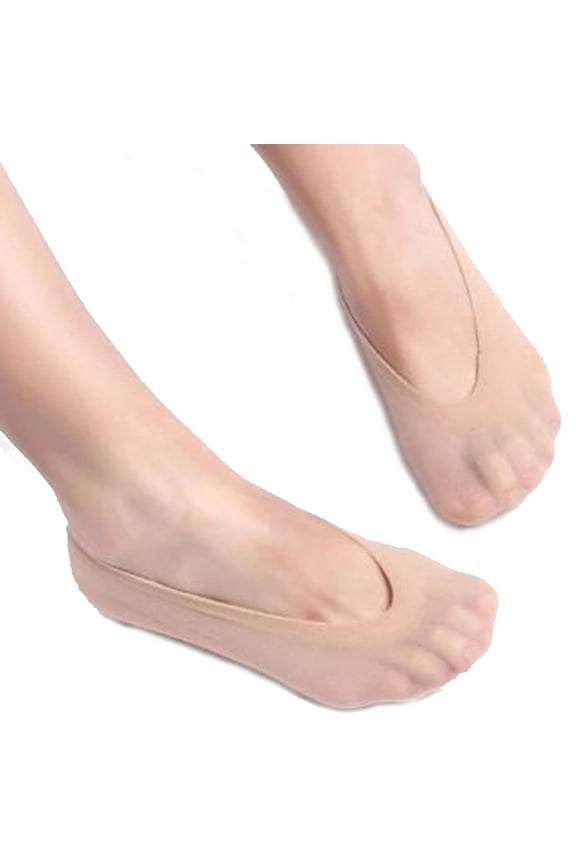 10 Pairs Women Antiskid Invisible Liner Socks Ultra-Thin Breathable No Show Ped Low Cut Antiskid Bottom Socks