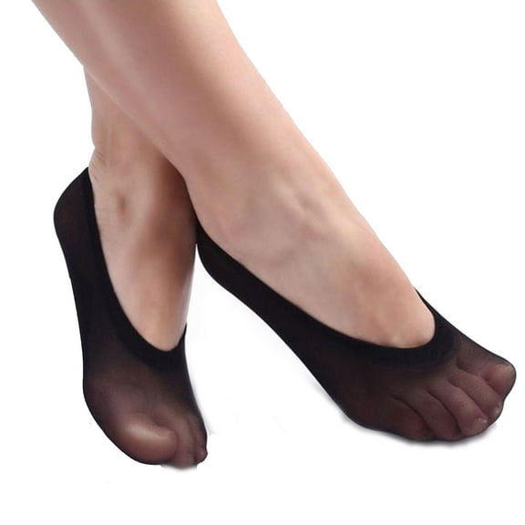 Sunisery 10 Pairs Women Antiskid Invisible Liner Socks Ultra-Thin Breathable No Show Ped Low Cut Antiskid Bottom Socks