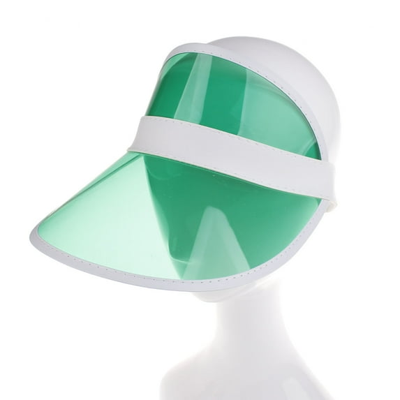 Sunisery 1pc Summer unisex outdoor Hat Neon Sun Visor Peak Cap Clear Plastic Sunvisor Party Hat Festival Fancy Dress Poker Headband