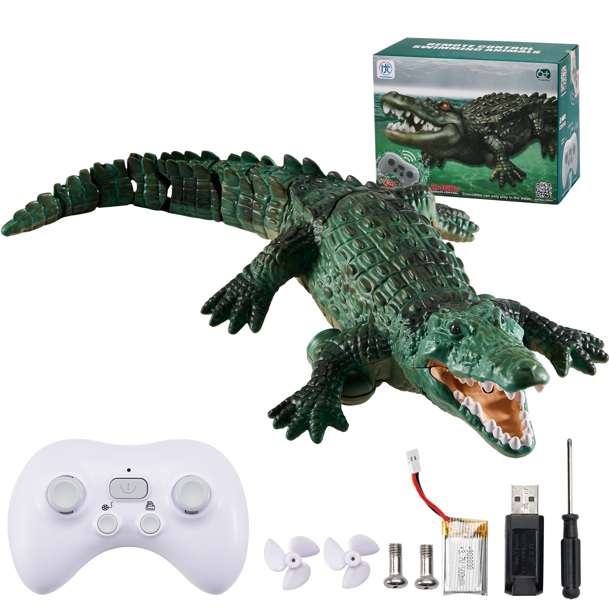 Sunisery 2.4G Remote Control Alligator Toy for Kids