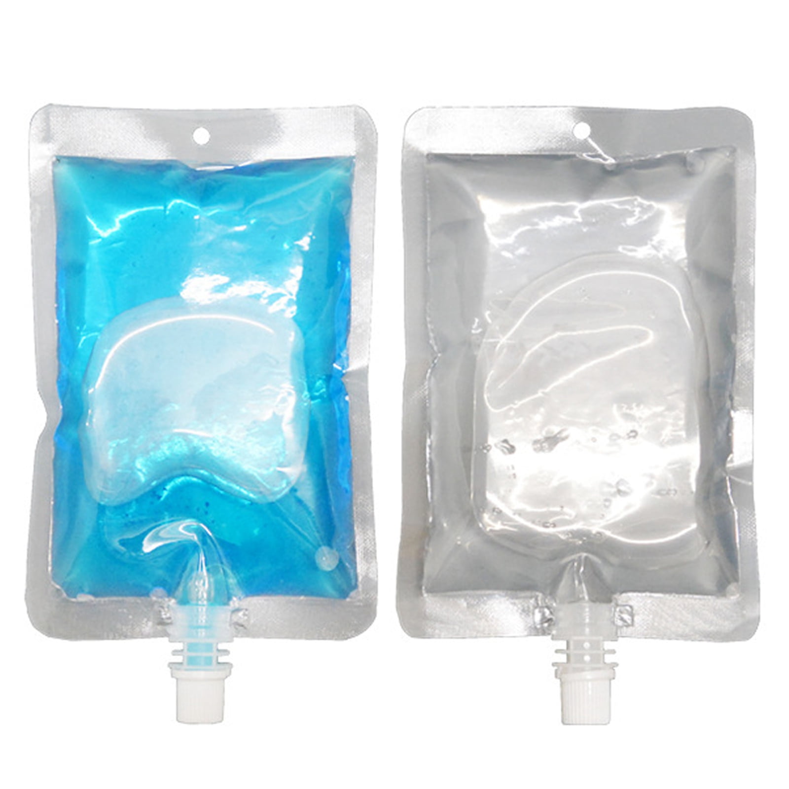 Sunisery 20Pcs Empty Fake Blood Bag Vampire Blood Pouch Props Demon Zombie Beverage Drinks Bags