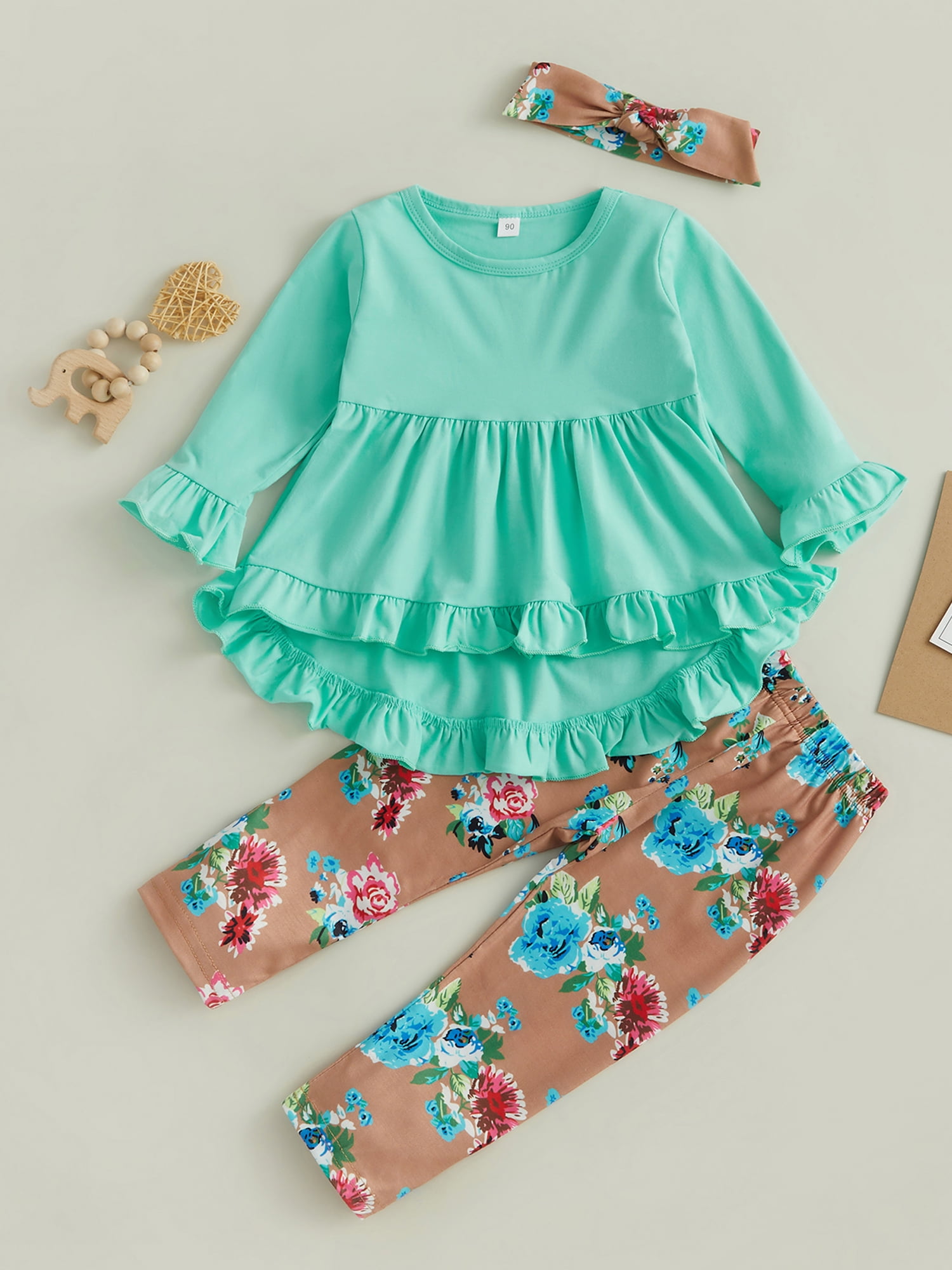 Flower dress pants top