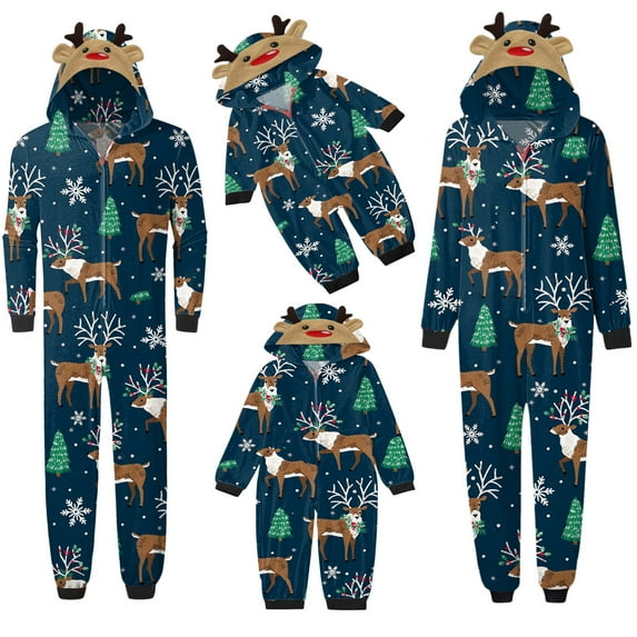Sunisery Christmas Family Matching Pajamas Sets Holidays Family Top and Pants Jammies Sleepwear