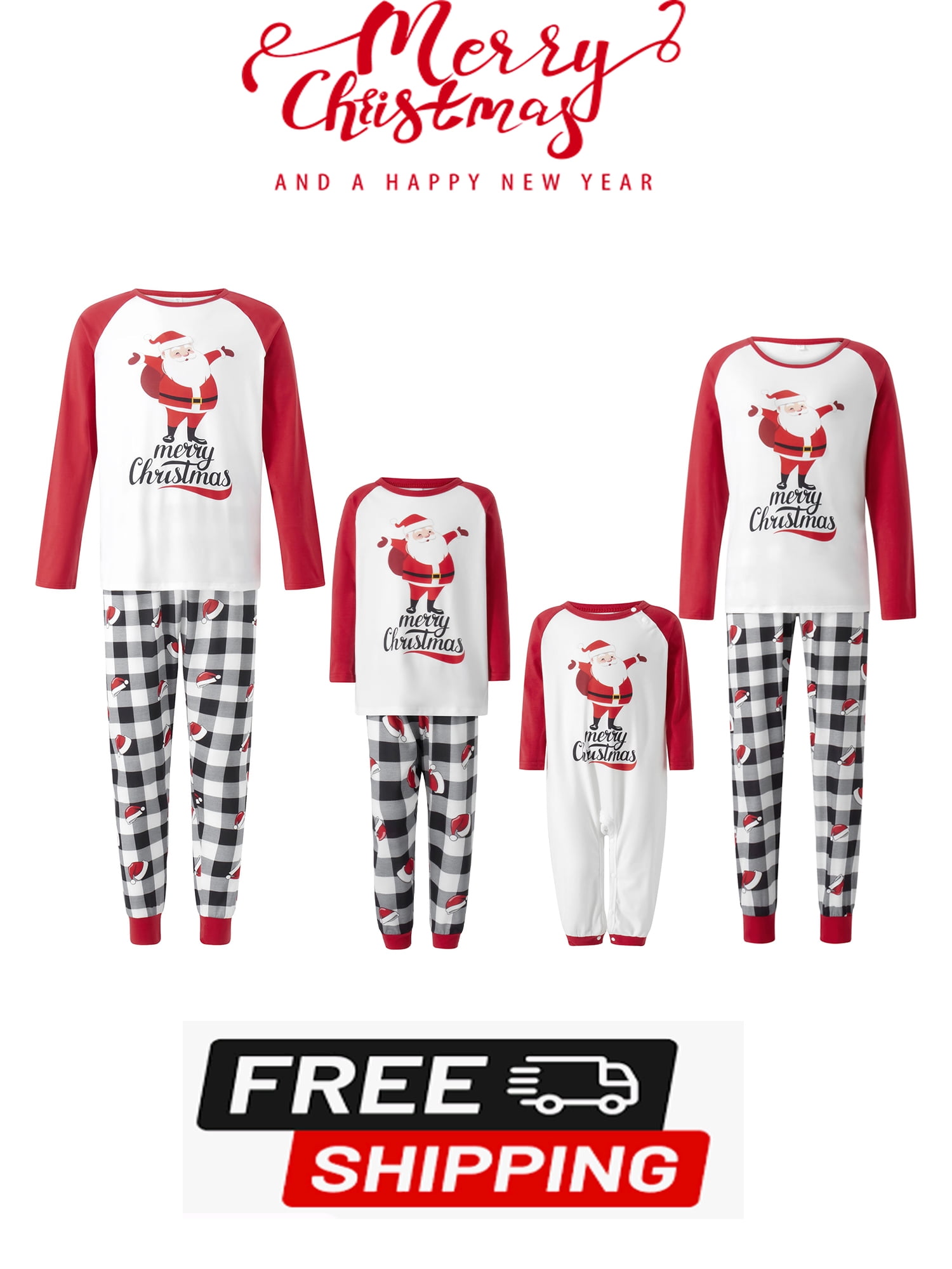 Sunisery Gingerbread Man Christmas Pajamas For Family Walmart