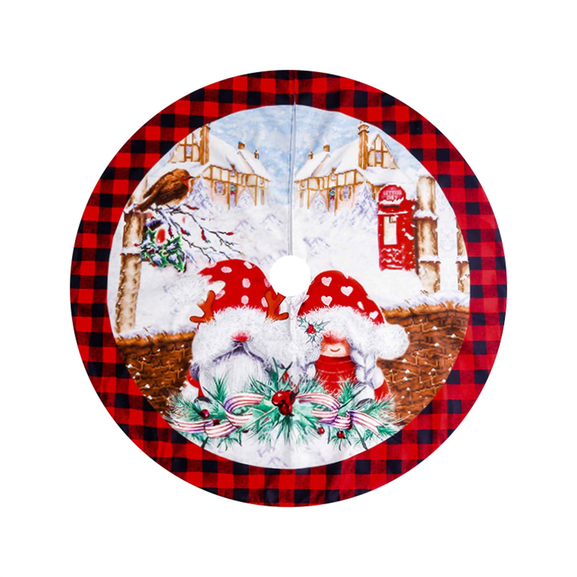 Sunisery Christmas Tree Skirt, Christmas Tree Mat Decoration Party Decor