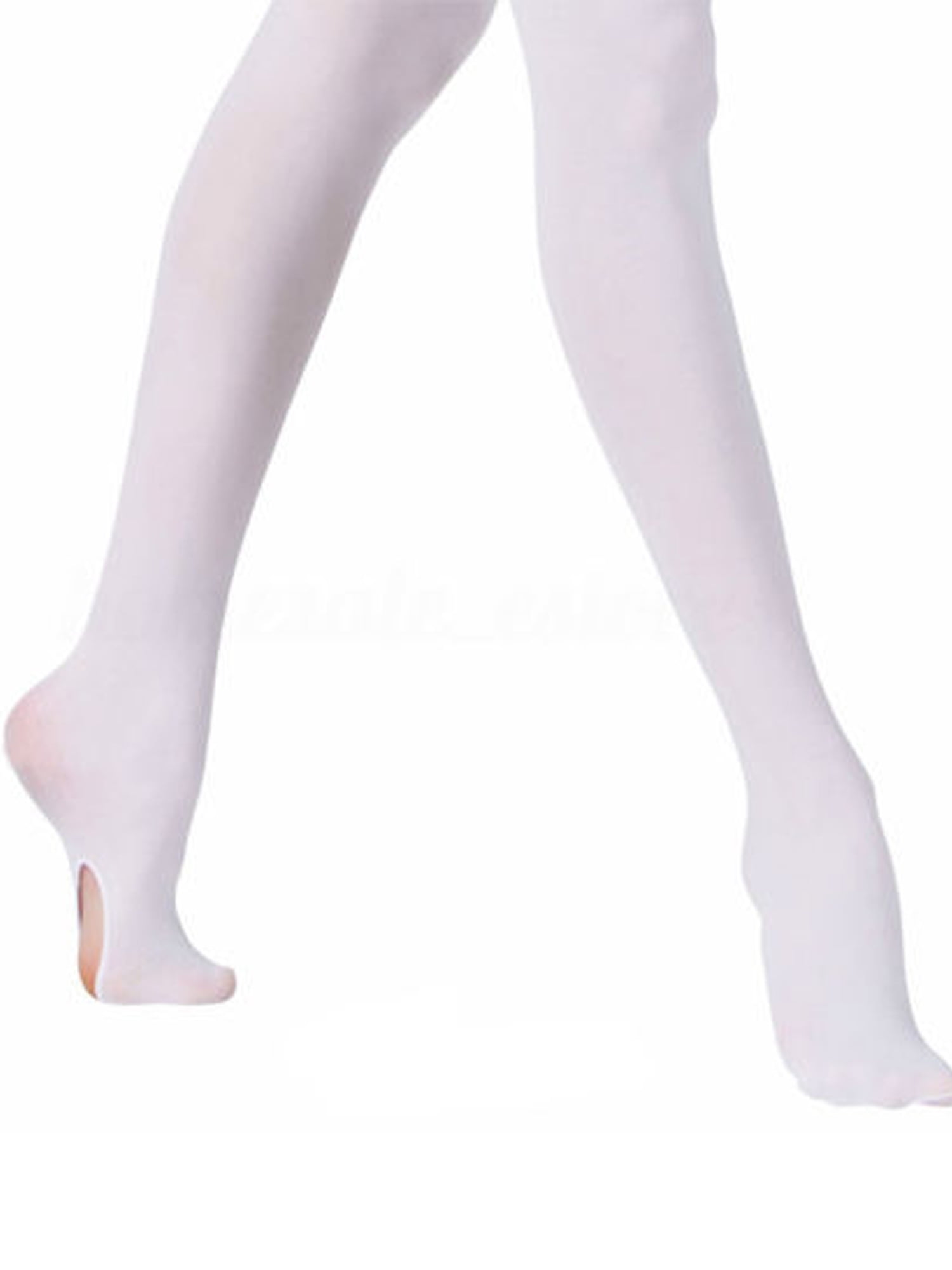 Girl Kid Teen Children 90D Ballet Dance White Stockings Pantyhose Tights  Opaque