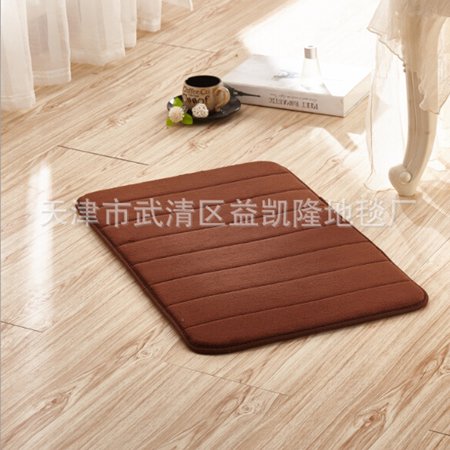Sunisery Memory Foam Bathroom Rugs 24x17In, Soft Velvet Bath Mat Floor Rugs, Ultra Absorbent, Non-Slip, Machine Wash Dry, Thick