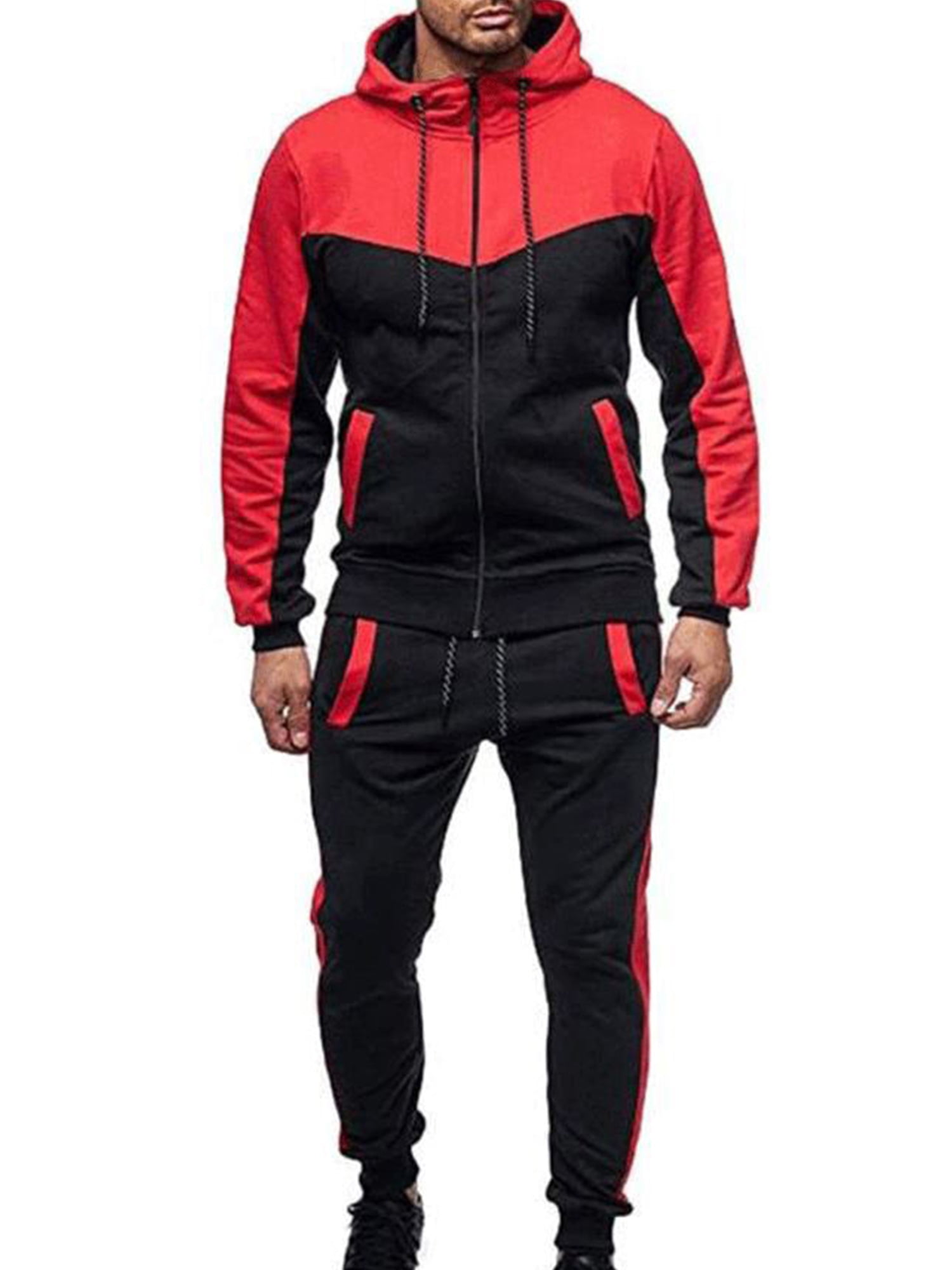 Sunisery Men Sweatsuits Sets,Men's Casual Tracksuit Set Long Sleeve