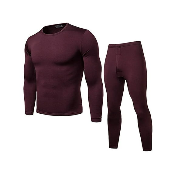 Sunisery Mens Thermal Underwear Set Long Johns Tops & Bottom Warm Sleepwear
