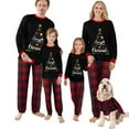 thumbnail image 1 of Sunisery Merry Christmas Family Matching Pajamas Sets Plaid Deer Print Holiday Xmas Pjs Sleepwear For Family Adults Kids, 1 of 7