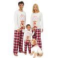 thumbnail image 1 of Sunisery Merry Christmas Family Matching Pajamas Sets Plaid Deer Print Holiday Xmas Pjs Sleepwear For Family Adults Kids, 1 of 7