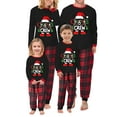 thumbnail image 1 of Sunisery Merry Christmas Family Matching Pajamas Sets Plaid Deer Print Holiday Xmas Pjs Sleepwear For Family Adults Kids, 1 of 7