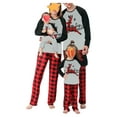 thumbnail image 1 of Sunisery Merry Christmas Family Matching Pajamas Sets Plaid Deer Print Holiday Xmas Pjs Sleepwear For Family, 1 of 6