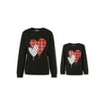 thumbnail image 1 of Sunisery Mommy and Me Valentine's Day Matching Outfits Love Heart Print Sweatshirt Mama Girl Long Sleeve Pullover Clothes, 1 of 6