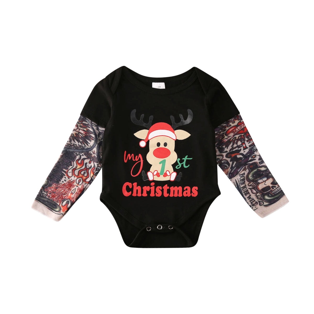 Sunisery My First Christmas Infant Baby Boy Cotton Clothes Tattoo ...