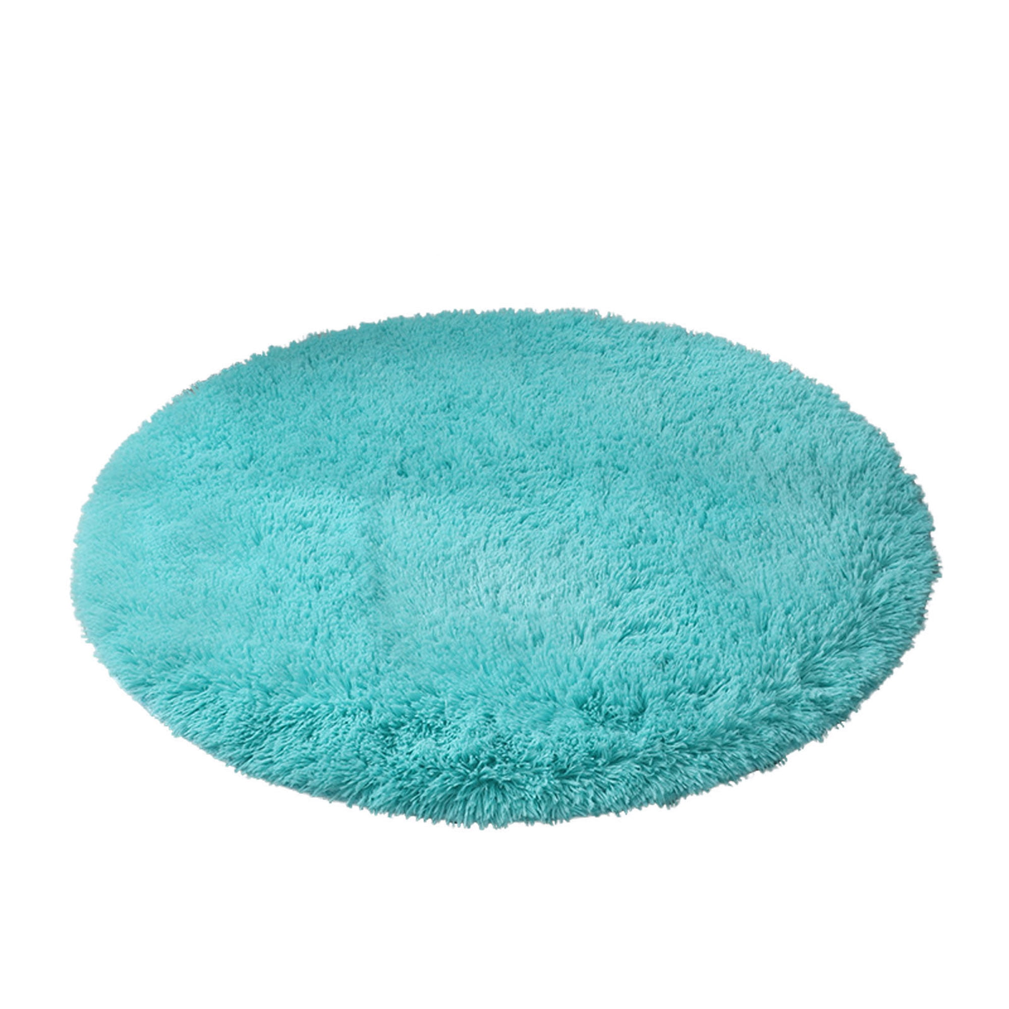 Sunisery Round Rug for Bedroom Modern Fluffy Circle Carpet for Kids