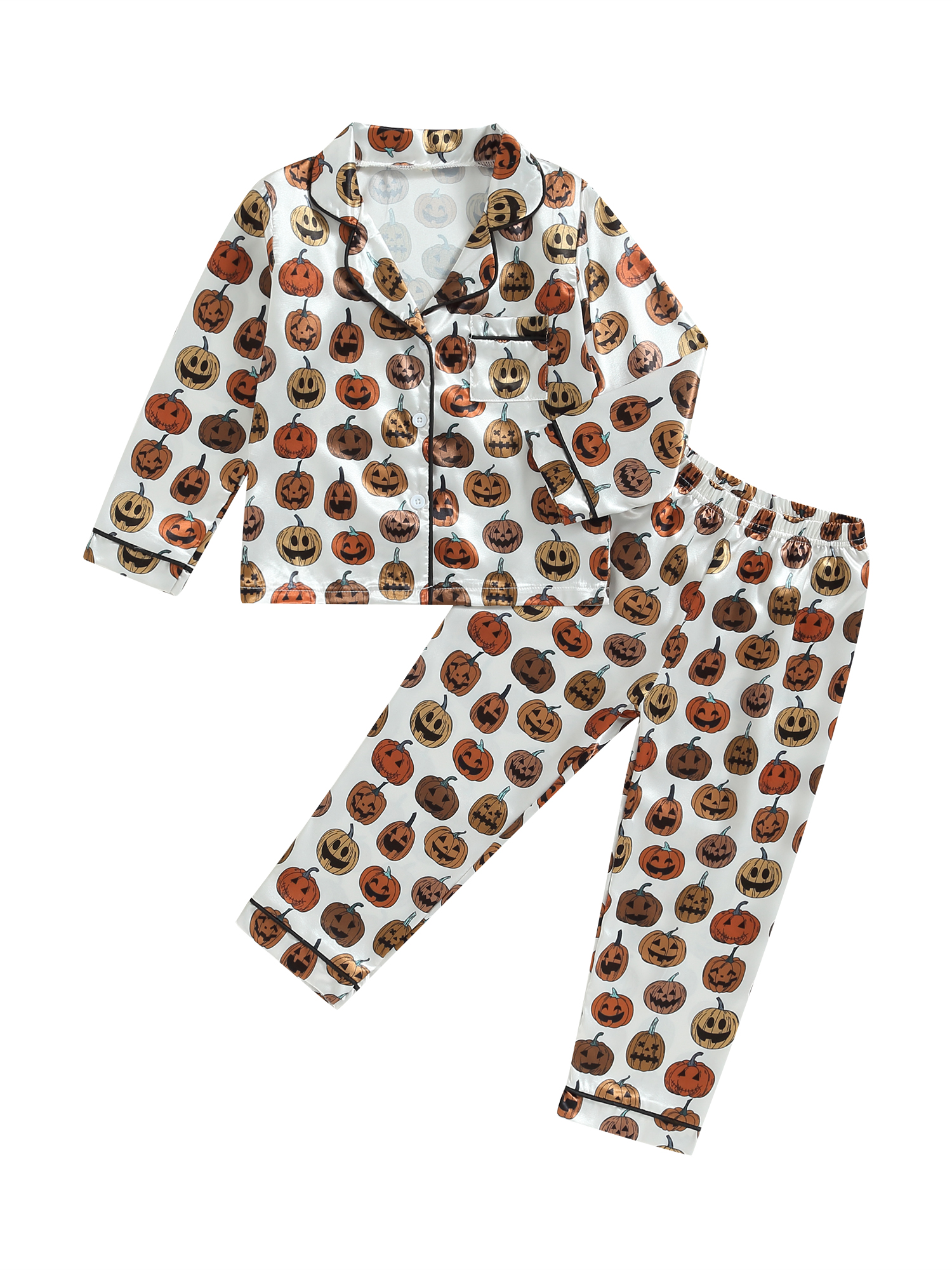 Halloween Pumpkin Stars Print Cami Top And Drawstring Boyshorts Pajama