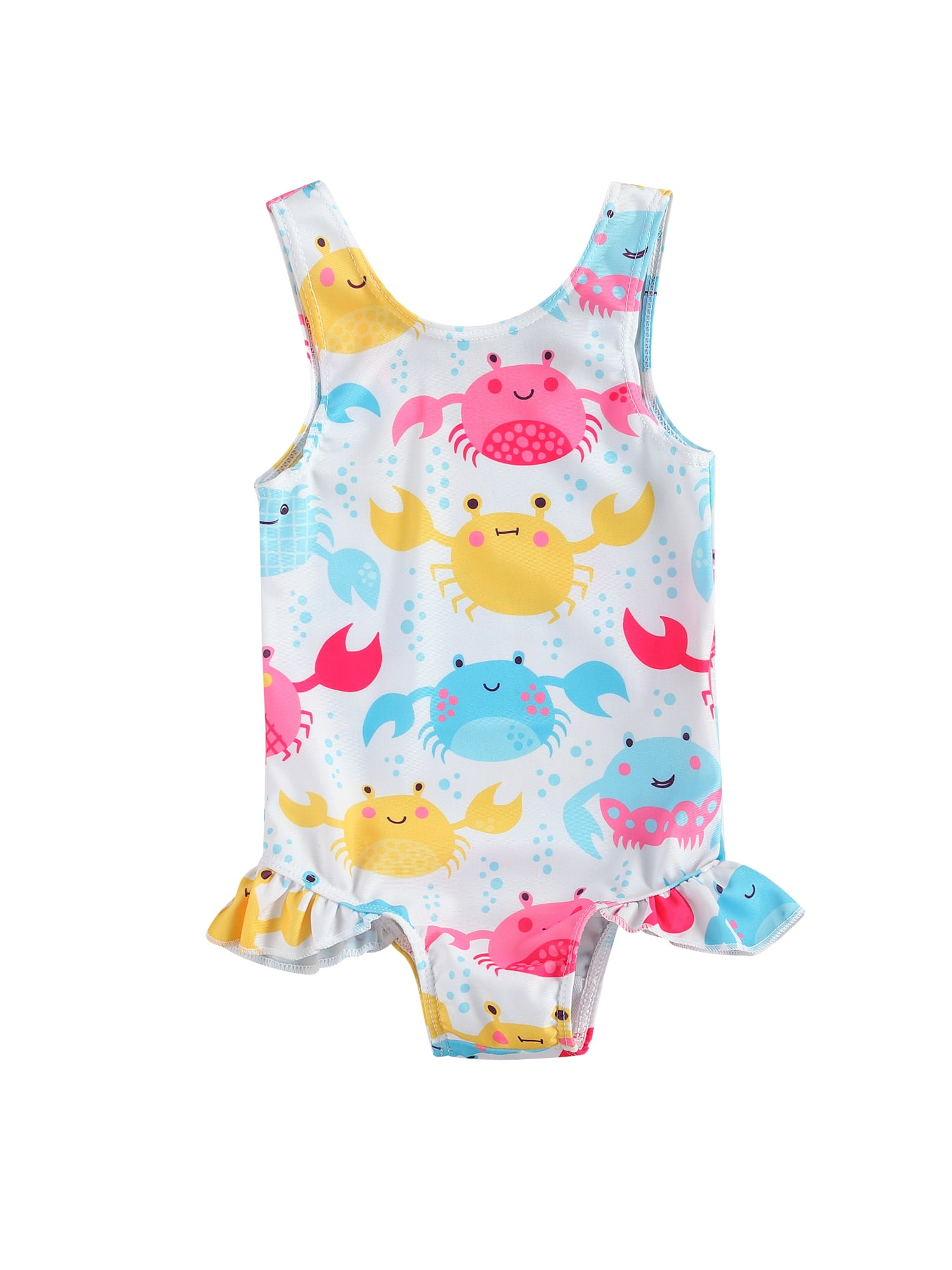 Sunisery Toddler Infant Baby Girls One Piece Swimsuit Cute Crab/Donut