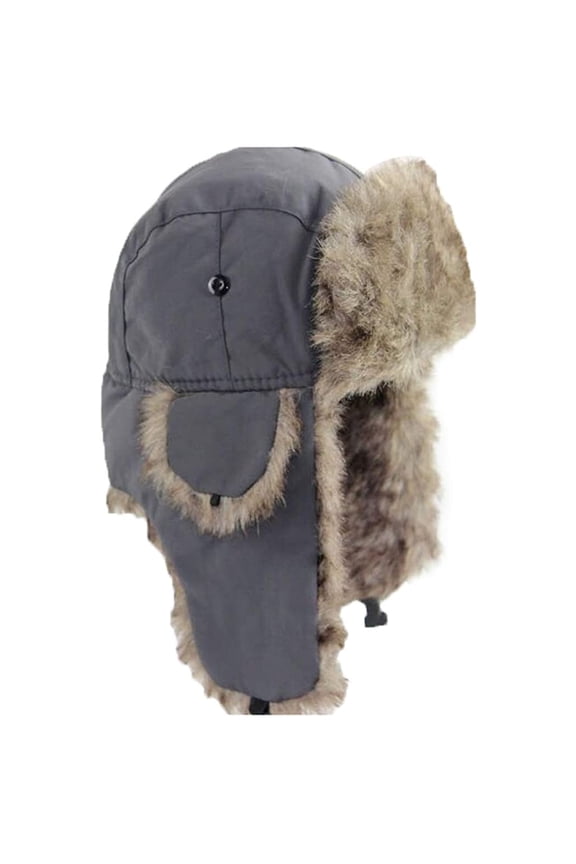 Unisex Men Women Russian Hat Trapper Bomber Warm Ear Flaps Winter Ski Hat Cap Headwear