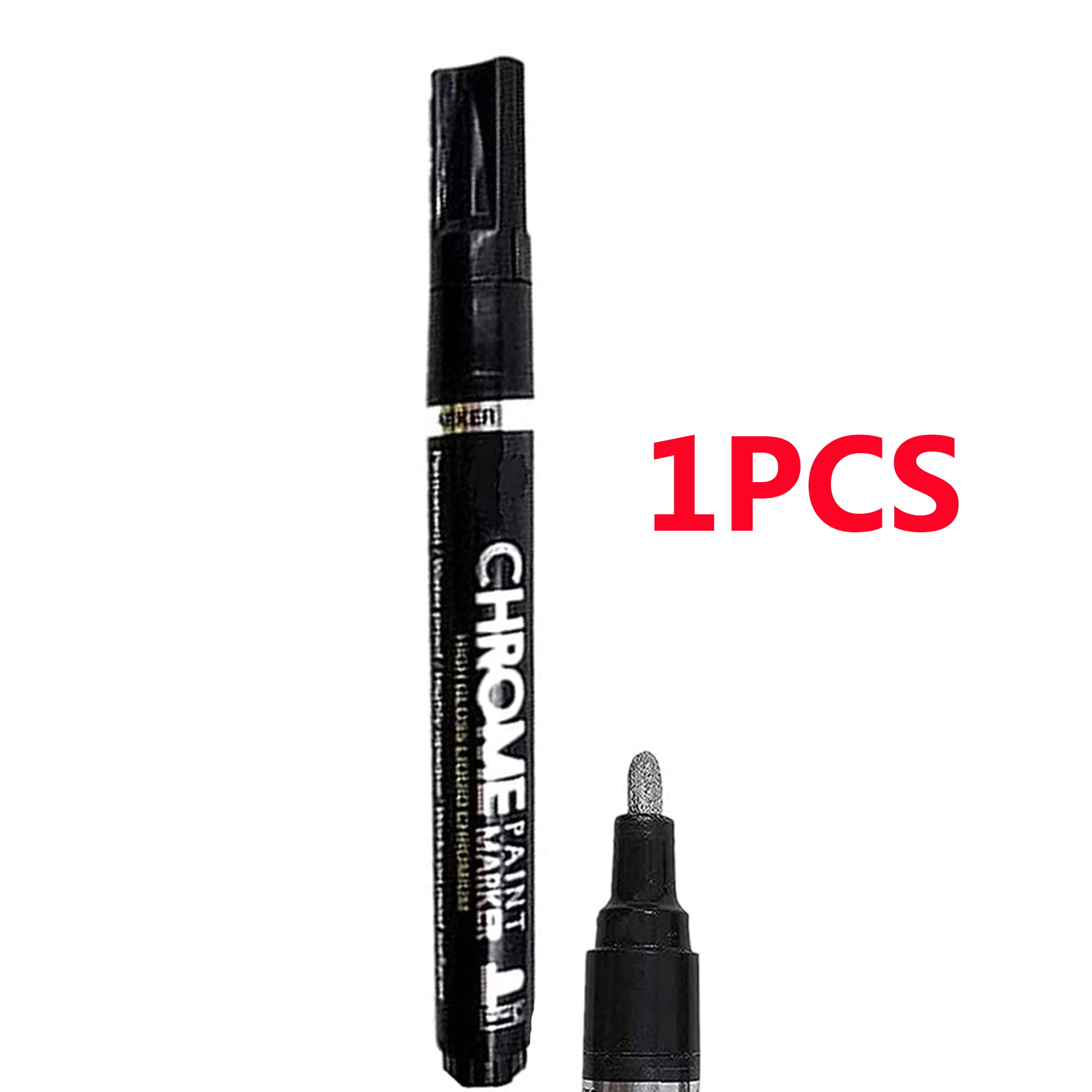 Sunisery Universal Plastic Silver Paint Pen Liquid Mirror Chrome Plated  Marker Pen for Glass Ceramic 