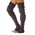 thumbnail image 1 of Sunisery Women Cable Knit Extra Long Boot Socks Over Knee Thigh Stocking Leg Warmers, 1 of 5
