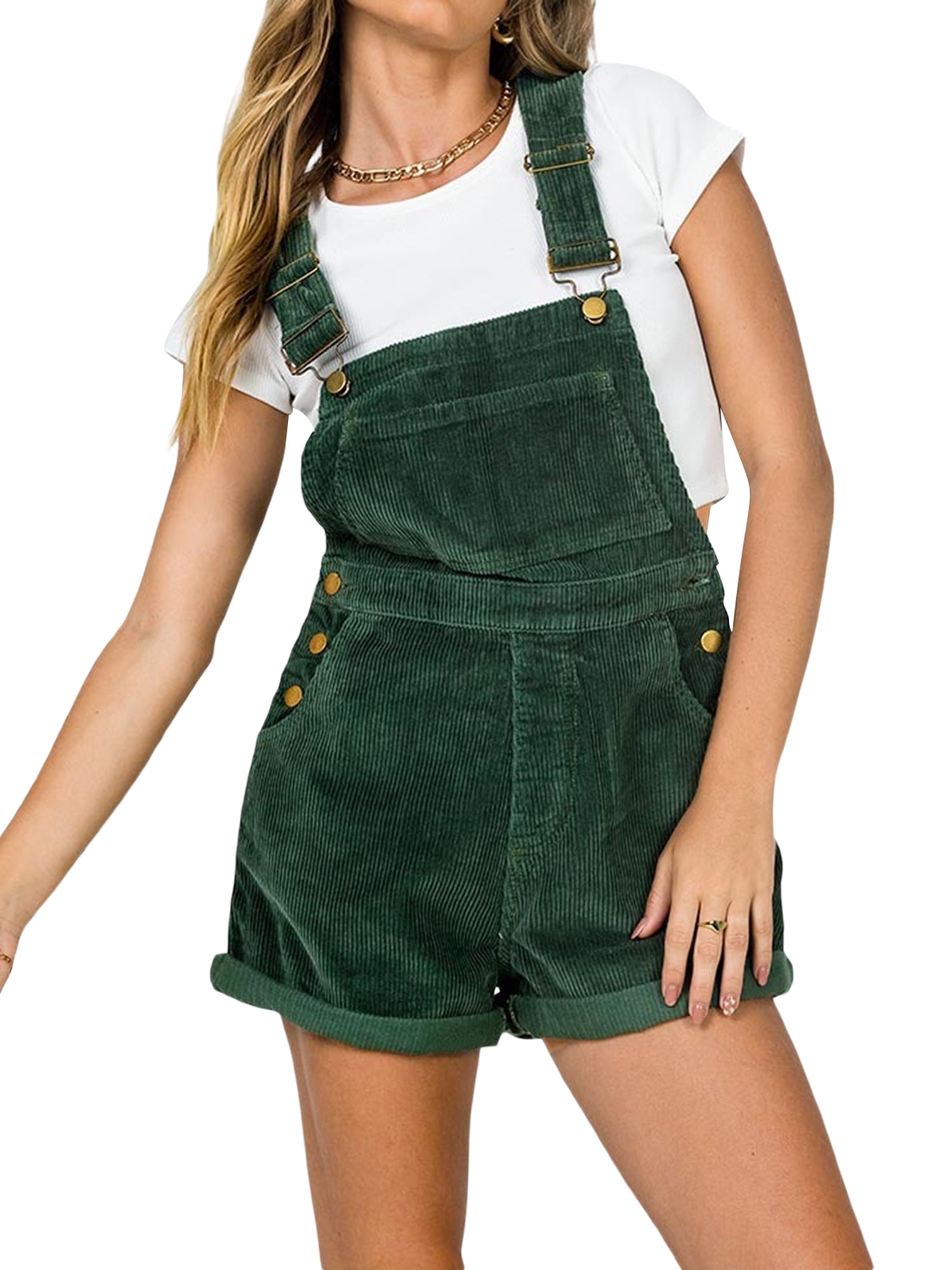 Women's corduroy top skirt romper