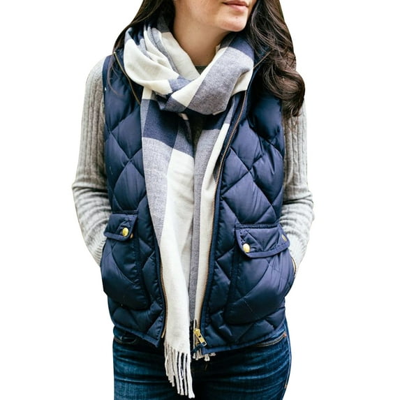 Sunisery Women Puffer Padded Vest Jacket Gilet Ladies Sleeveless Coat Snowsuit Jacket
