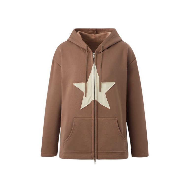 pentagram zip hoodie
