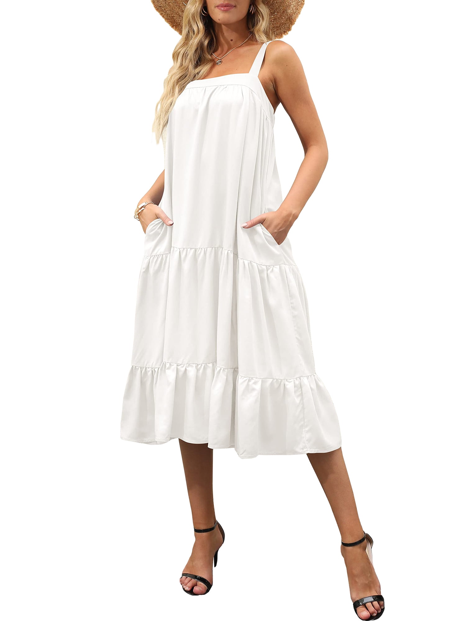 Womens Tiered Cami Dress