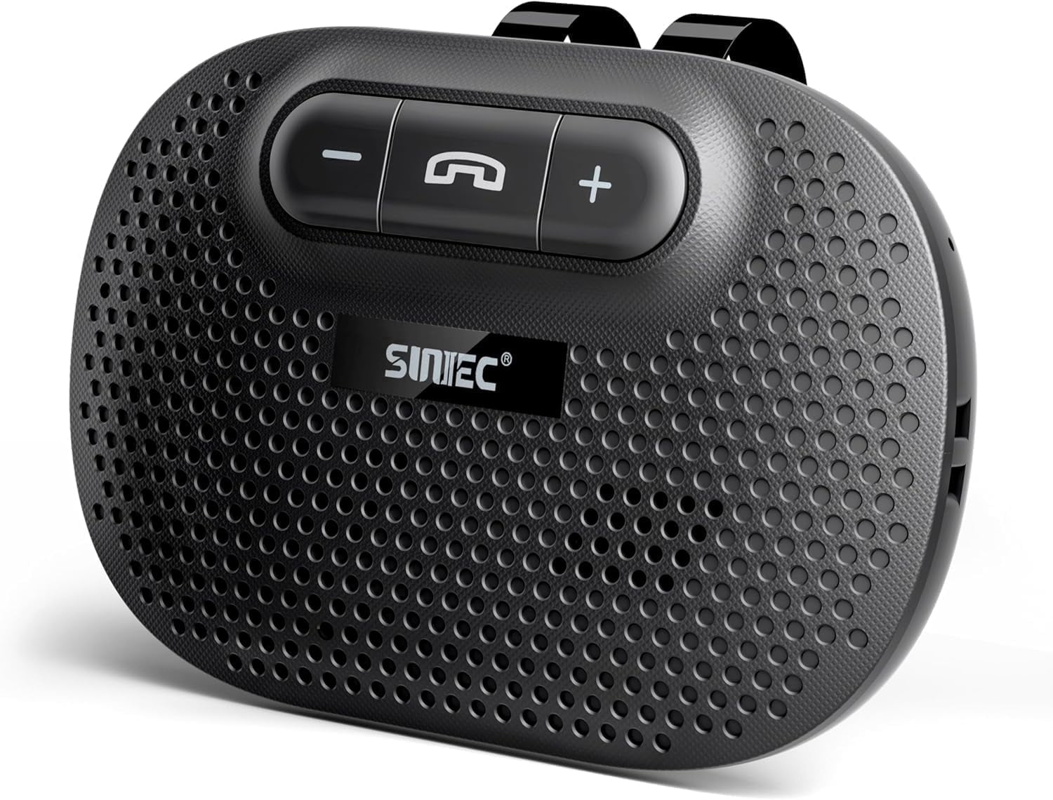 Sunitec Bluetooth Handsfree Car Speaker for Cell Phone with Visor Clip, Wireless Talking Kit, Noise Reduction, Black, BC966C