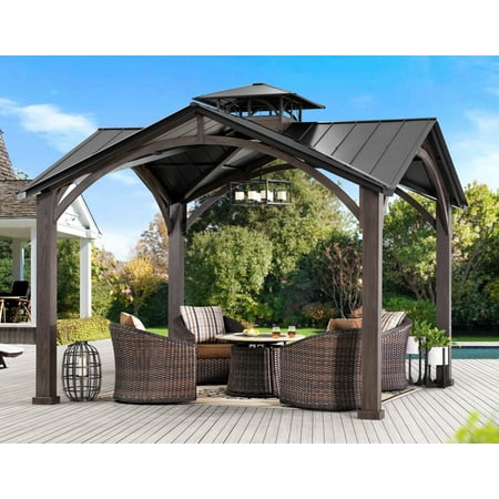 Sunjoy 12.5' x 12.5' Roanforth Hardtop Gazebo