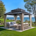 thumbnail image 1 of Sunjoy 12x10 Kingston Hardtop Rectangular Gazebo, 1 of 16