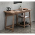 thumbnail image 1 of Sunjoy 46’’ Industrial Design Home Office Computer Desk Sturdy Simple Rustic Workstation Writing Study Table with Storage Shelves, Bookshelf, 1 of 9
